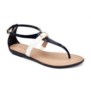 Charter Club Blue & White Sandals in size 7